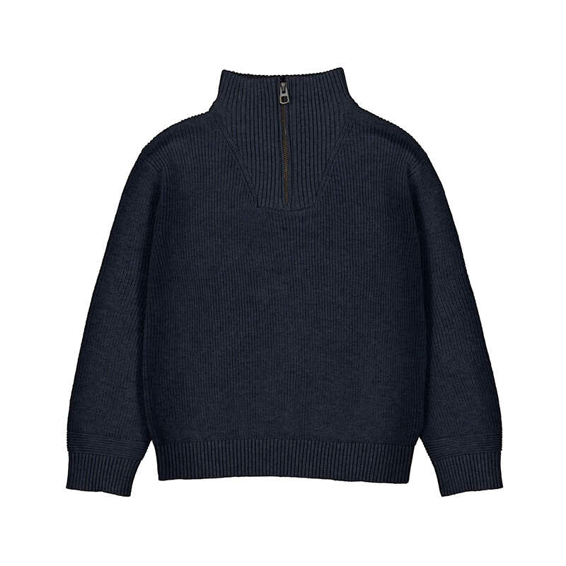 Boy's Navy Half Zip Sweater