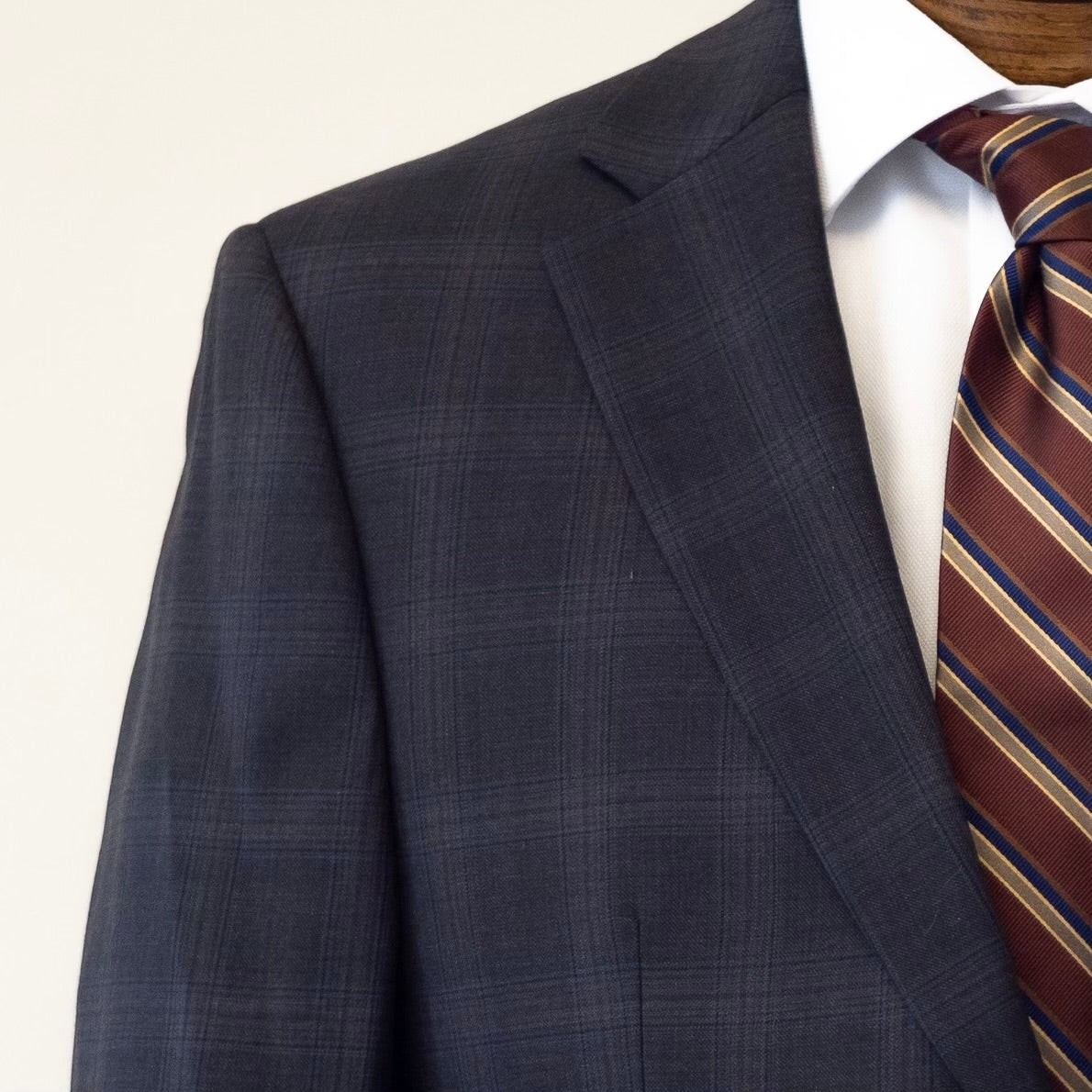 Men's Rich Char/Brown Plaid Suit