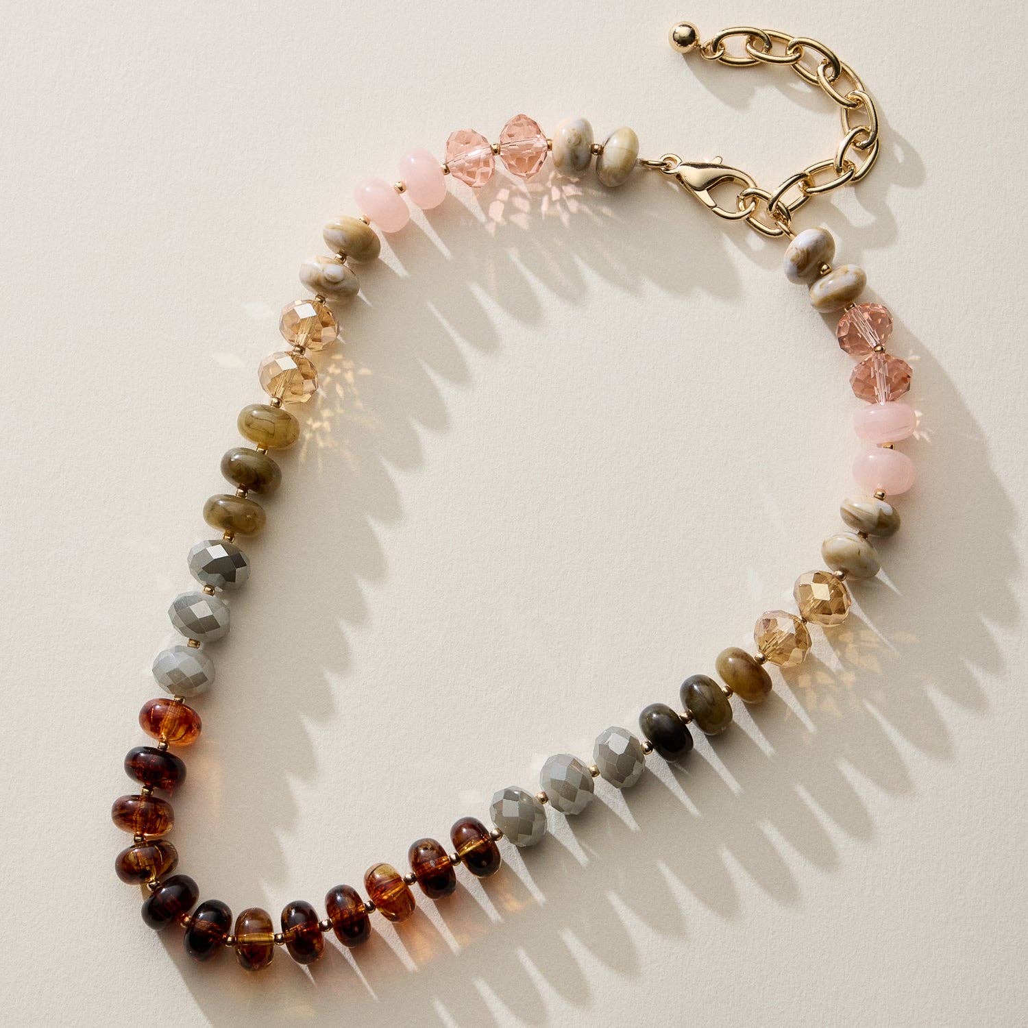 Mixed Bead Short Necklace