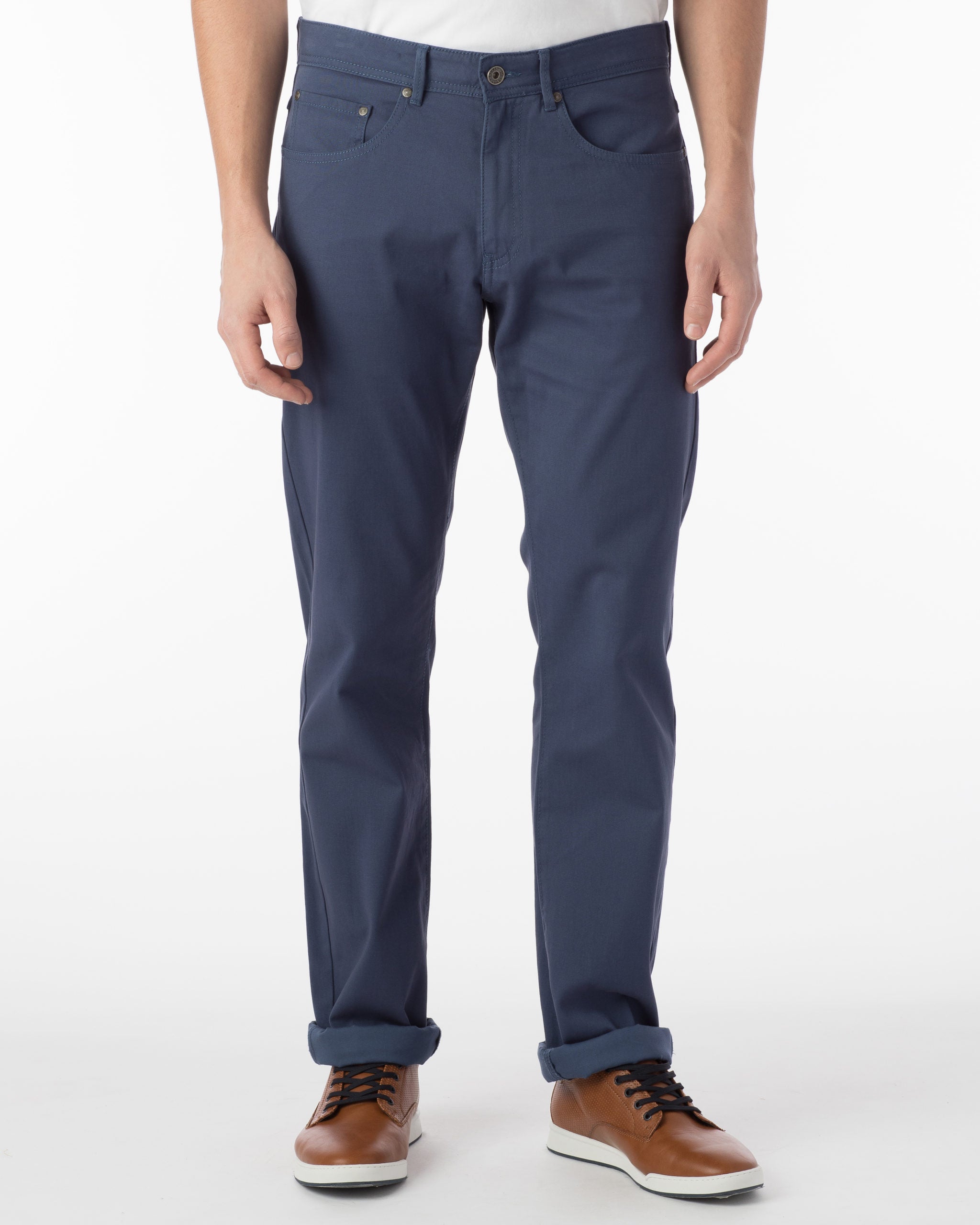 Men's Pima Cotton 5 Pocket Trousers