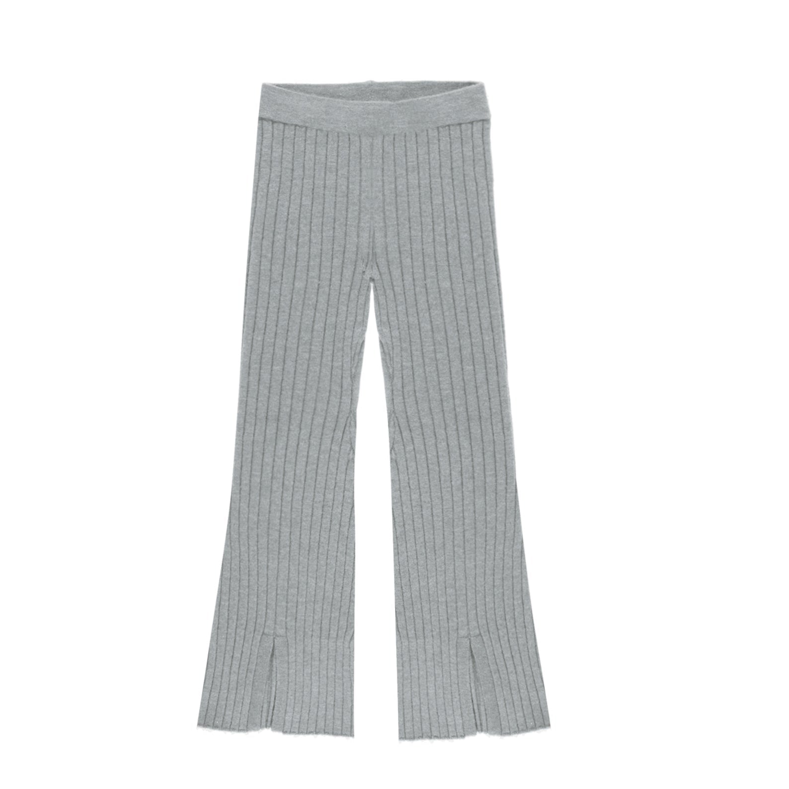 Girl's Rylee & Cru Dusty Blue Rib Knit Pant
