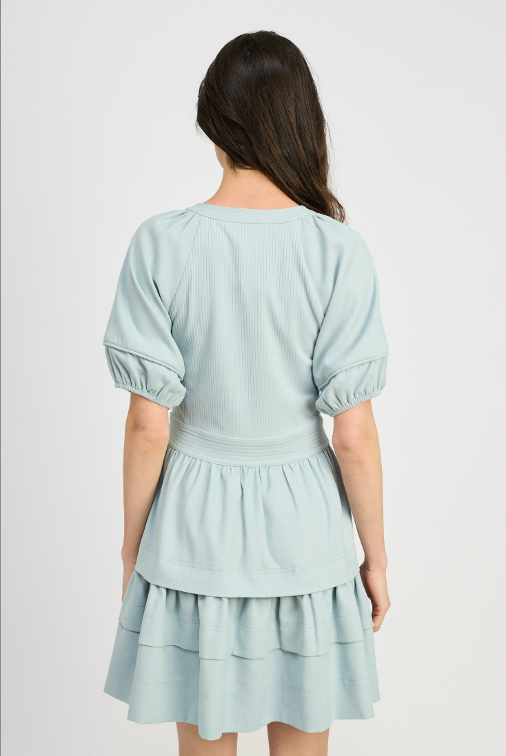 Allison Powder Blue Knit Dress