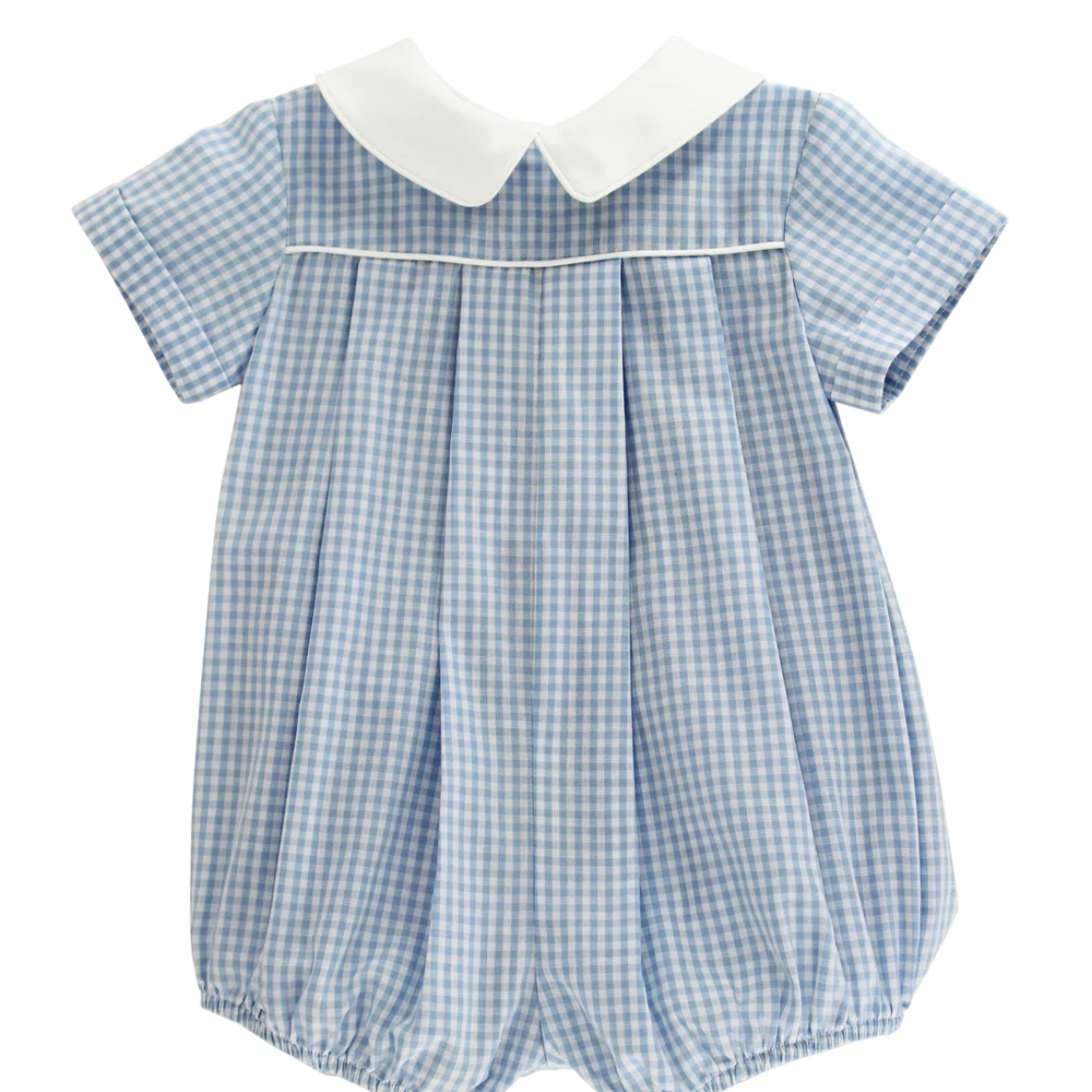 Infant Boy's Blue Gingham Romper