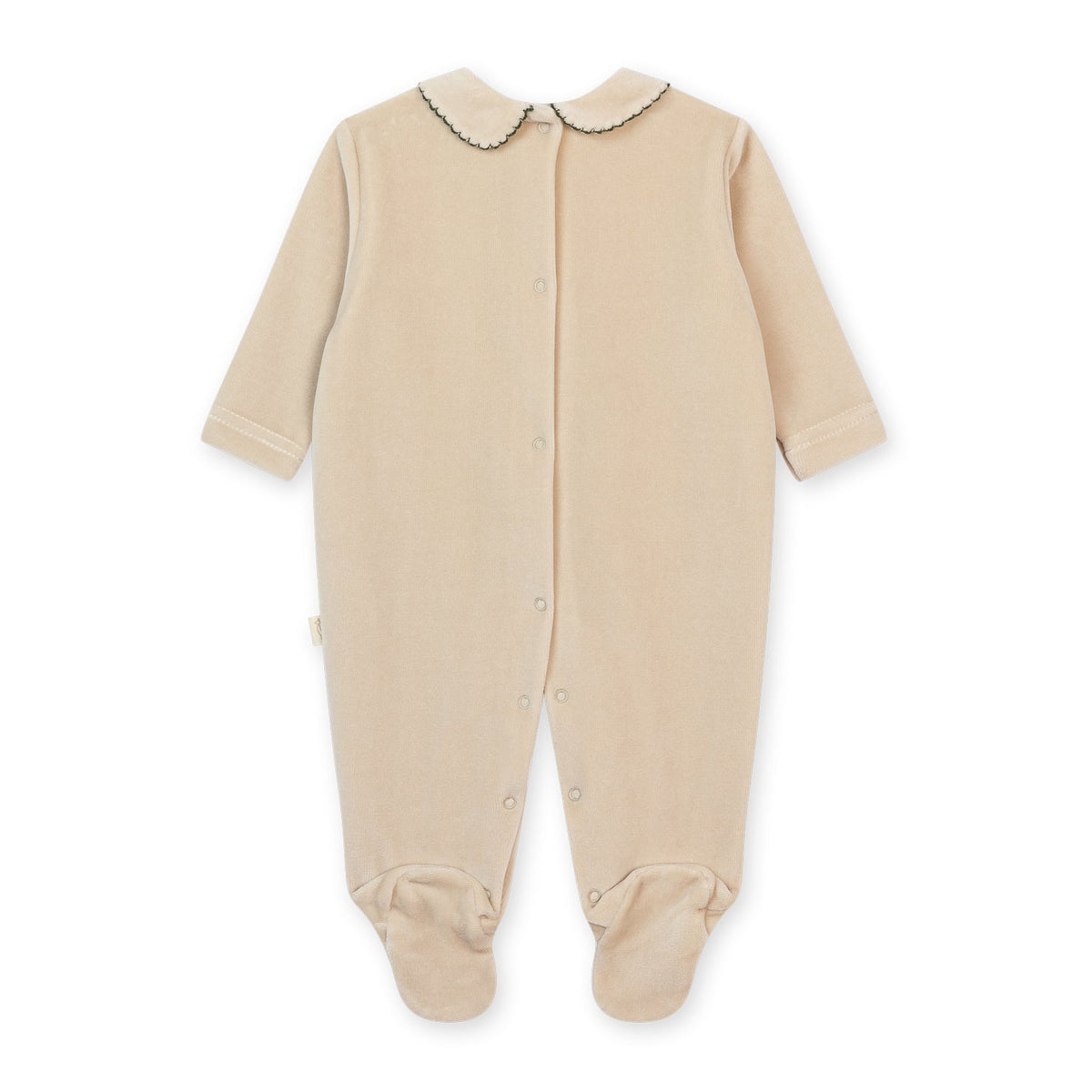 Taupe Toadstool Velour Footie