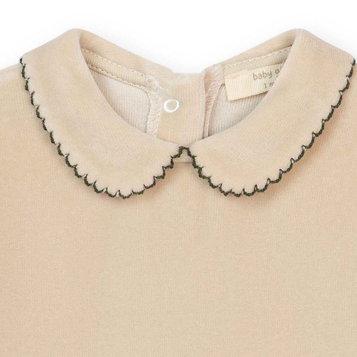 Taupe Toadstool Velour Footie