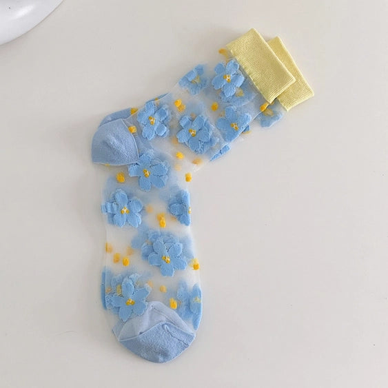 Daisy Sheer Ankle Socks