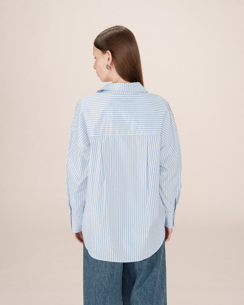 Sully Blue Stripe Oversize Shirt