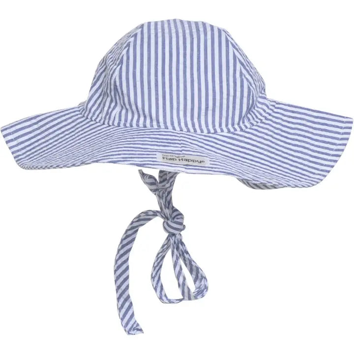 Boy's/Girl's  Kids UPF50+ Chambray Stripe Seersucker Floppy Hat