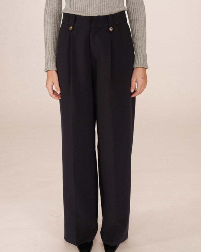 Septime Navy Gab Trousers