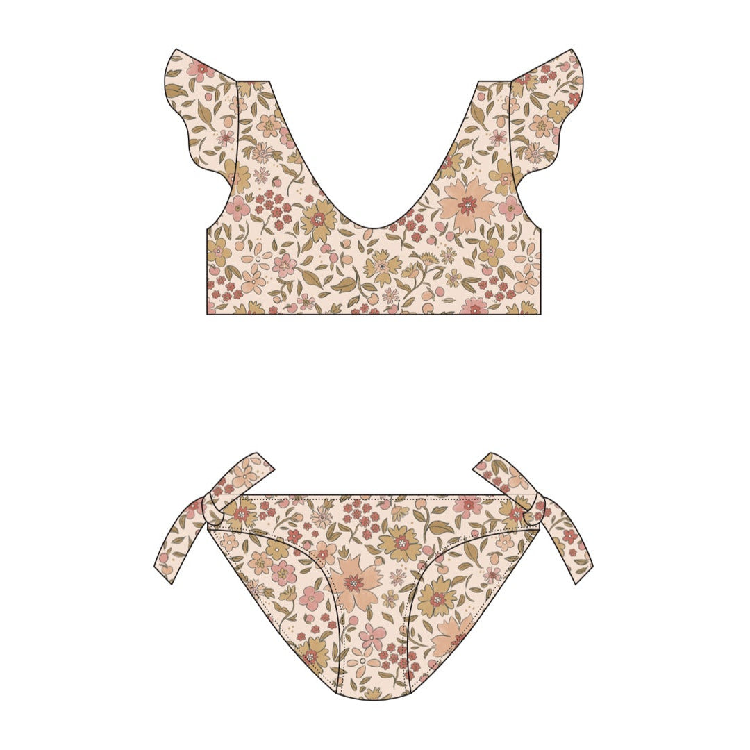 Rylee & Cru Cream Pink Bikini