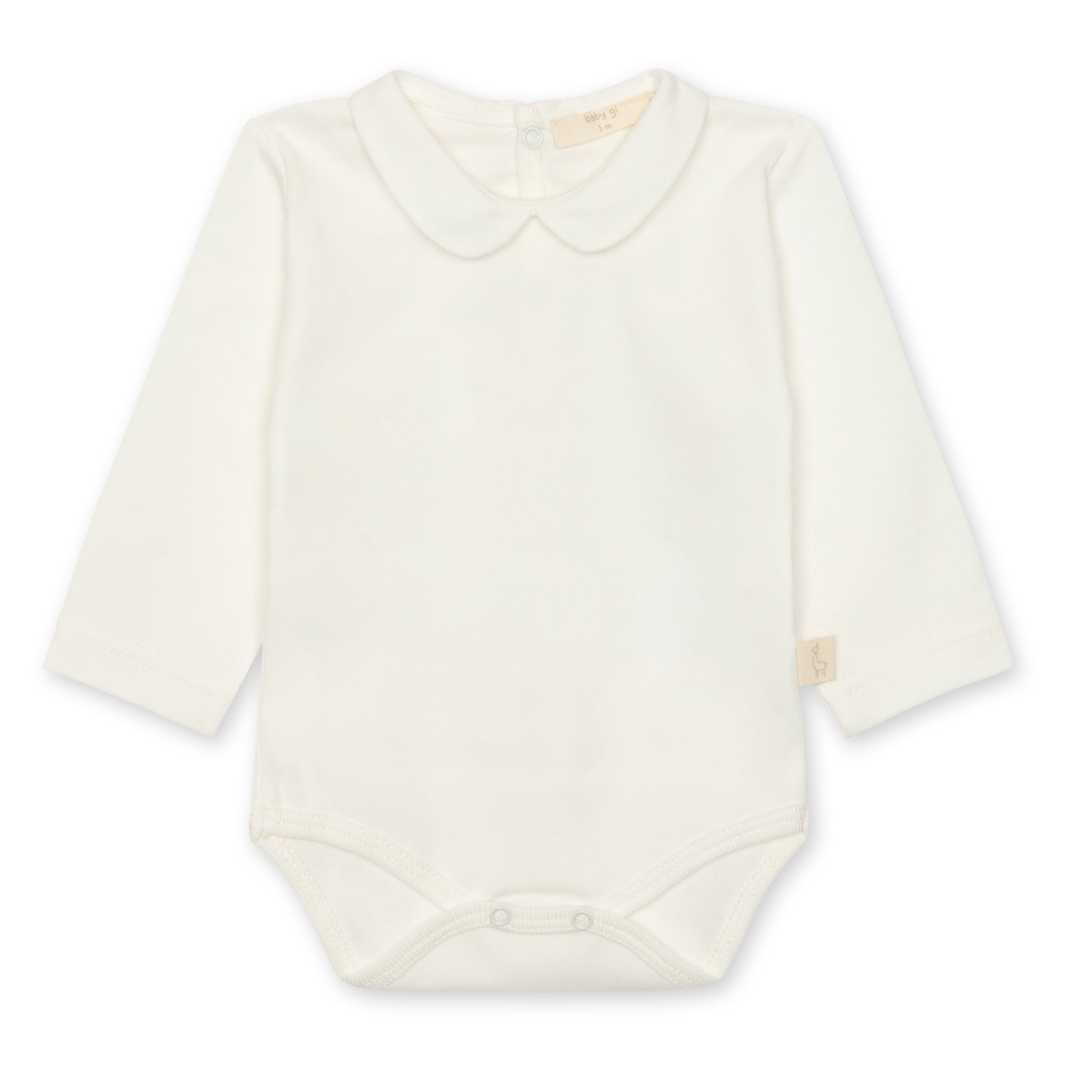 Ivory Bodysuit with Woven Collar