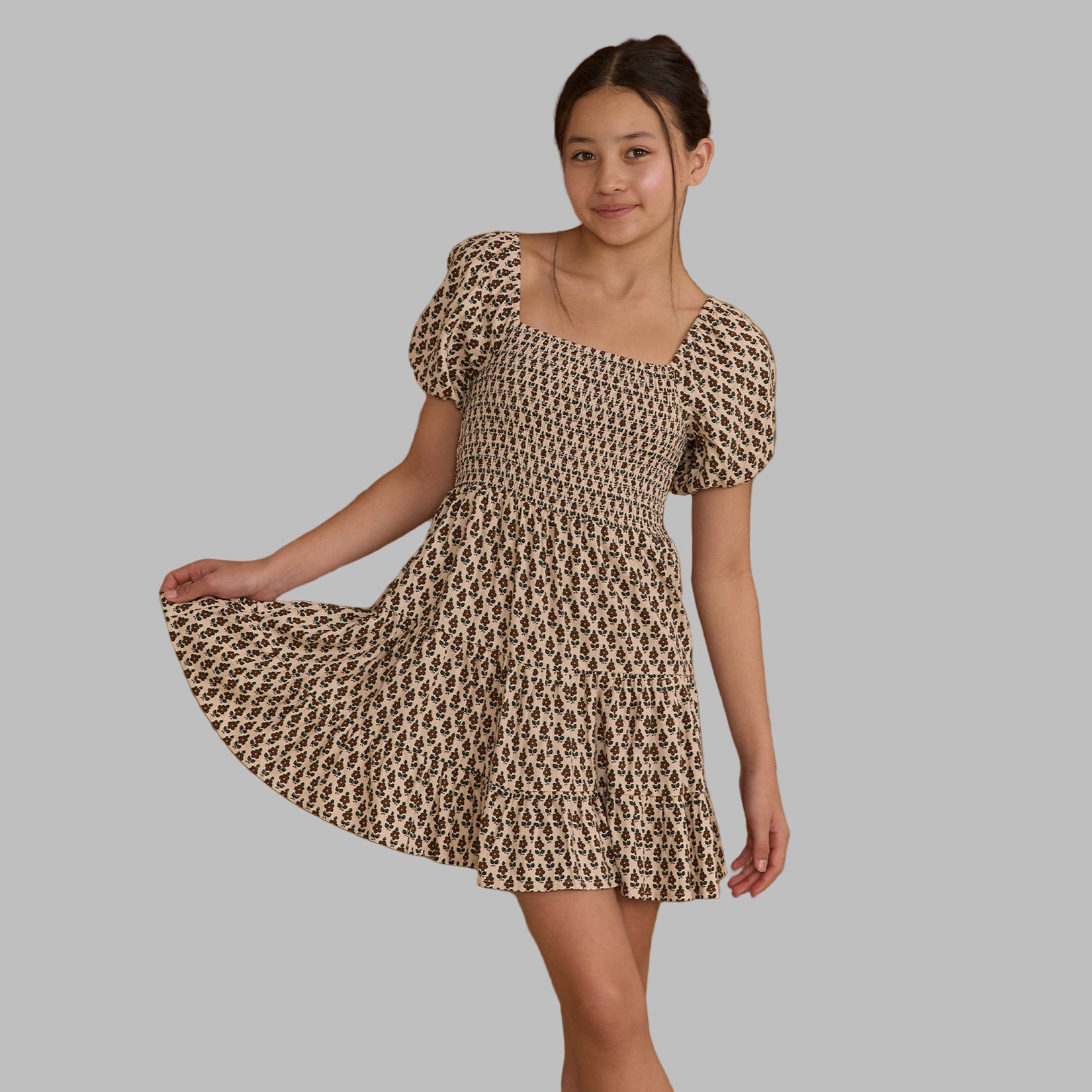 Girl's Rylee Cru Harvest Forest Peasant Dress