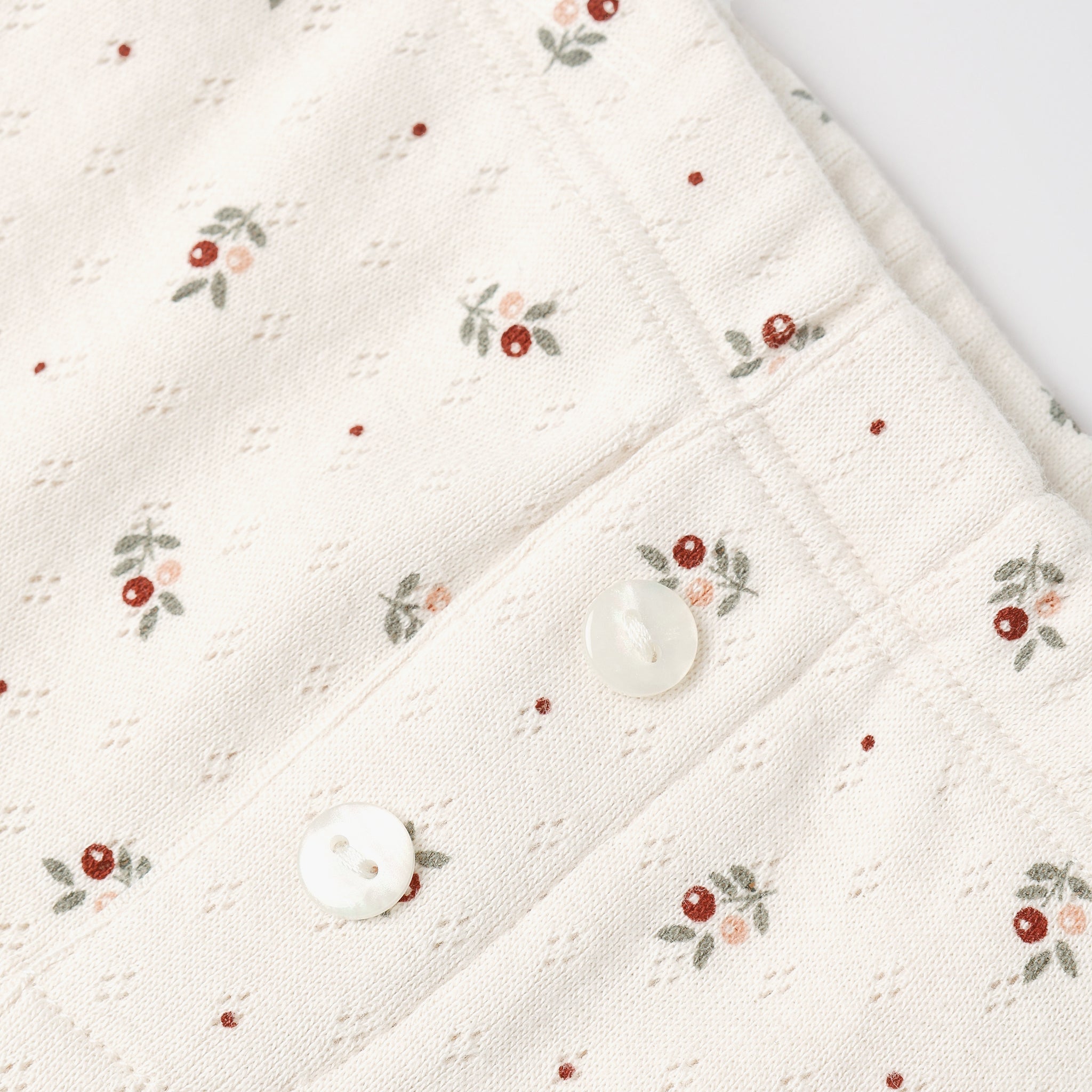 Quincy Mae Holly Berry Wrap Footie Set