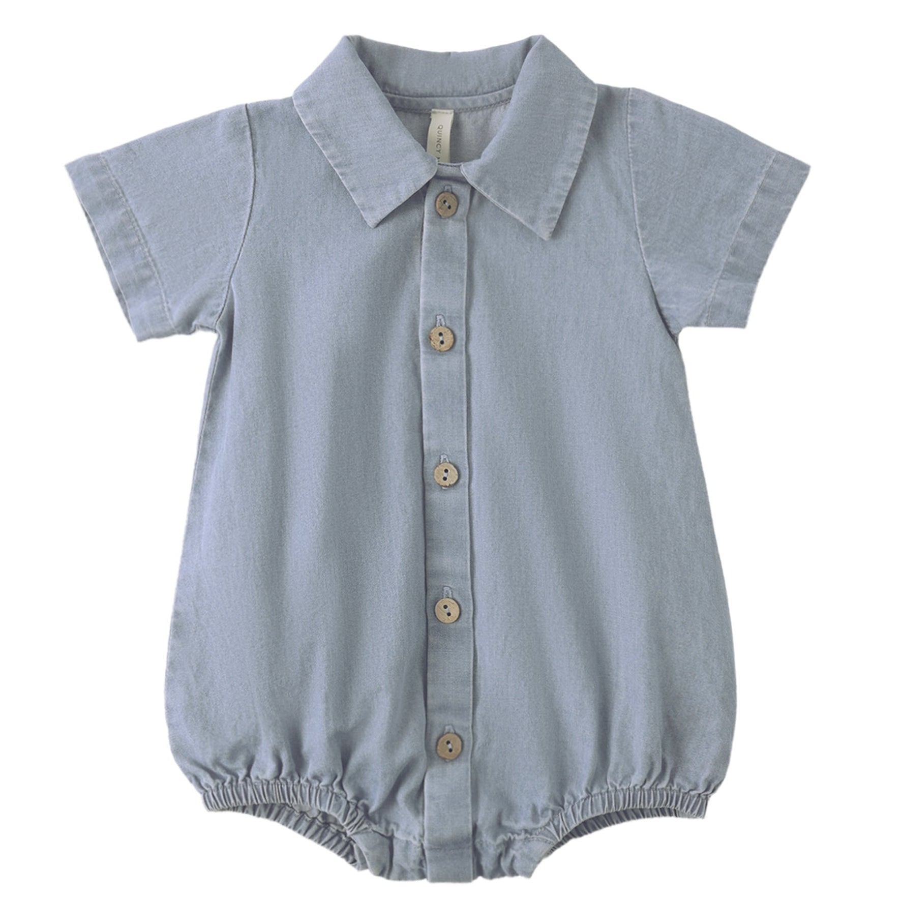 Quincy Mae Denim Infant Romper