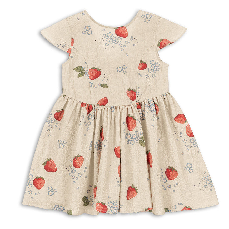 Cream Strawberry Dress Konges Slojd