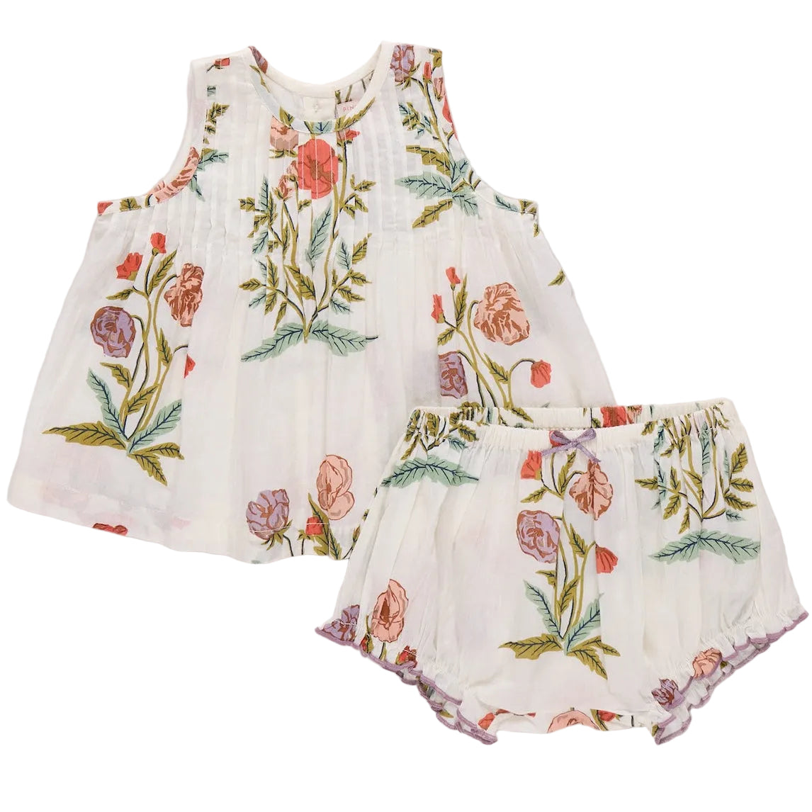 Rosewick Poppy Print Infant Set