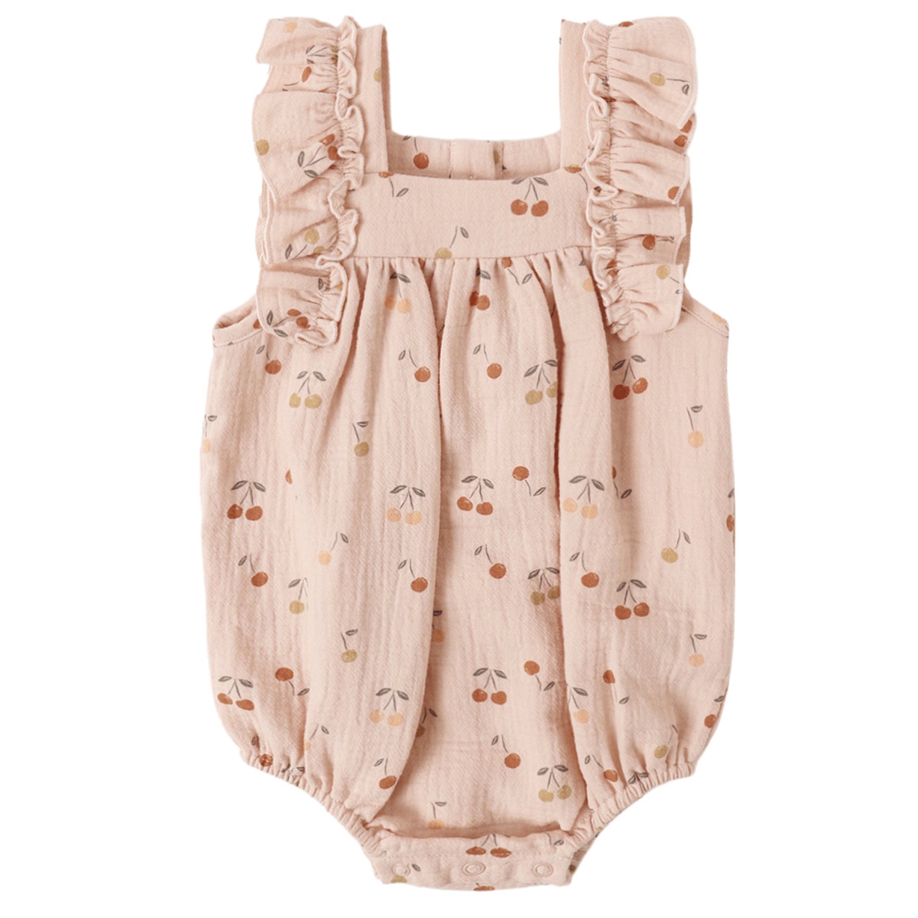 Bluch Gauze Cherry Romper Quincy Mae