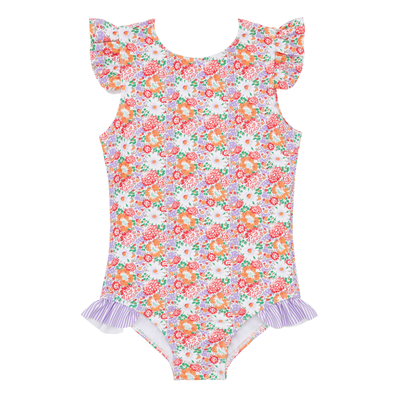 Minnow Island Blossom Ruffle One Piece