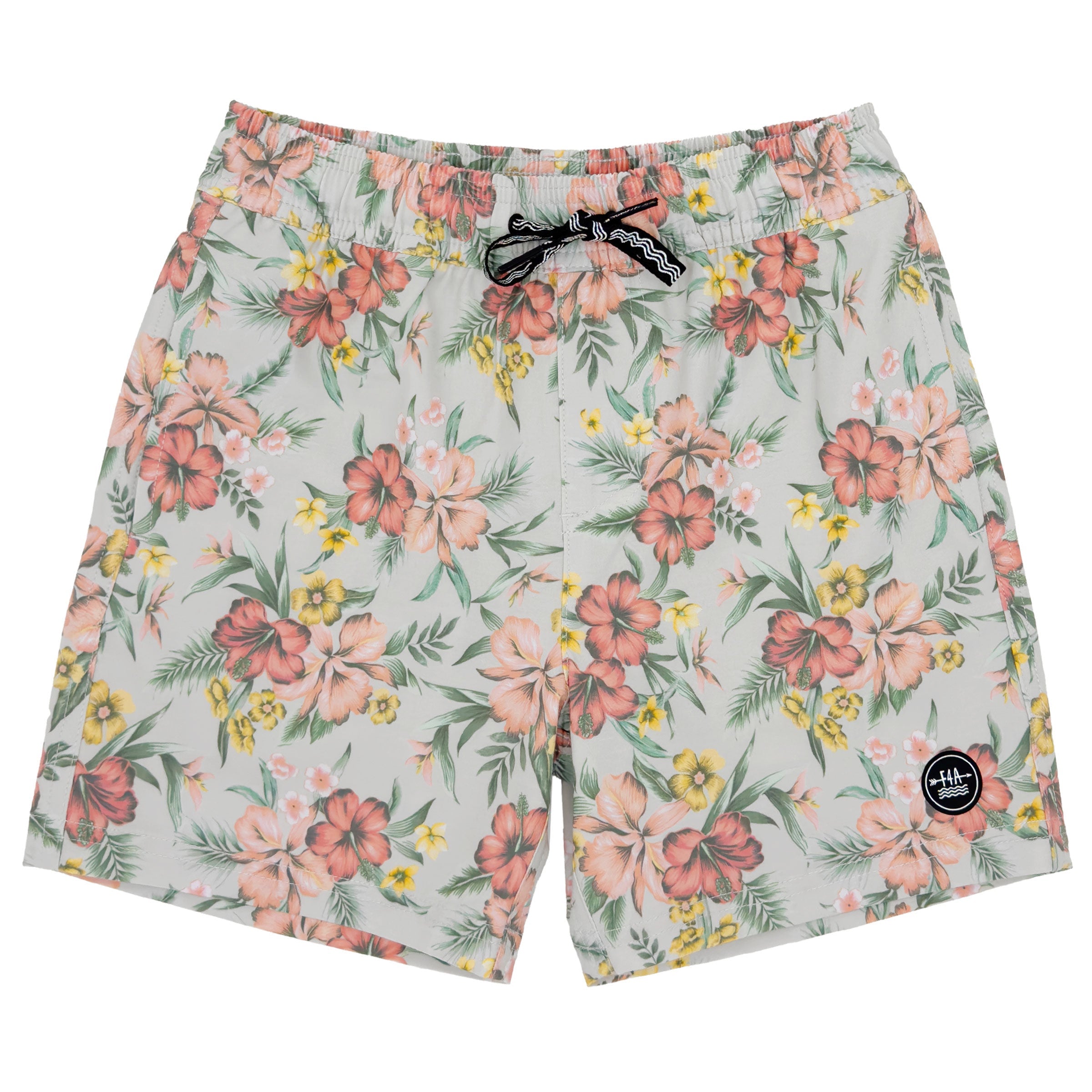 Boy's Paradies Hibiscus Swim Trunks