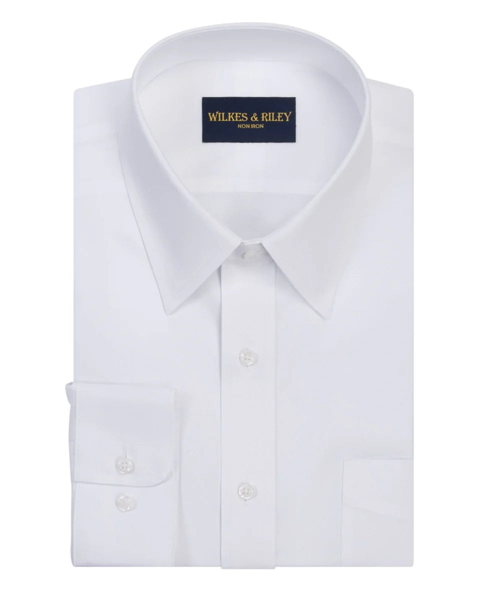 Men's White Pinpoint Shirt WR