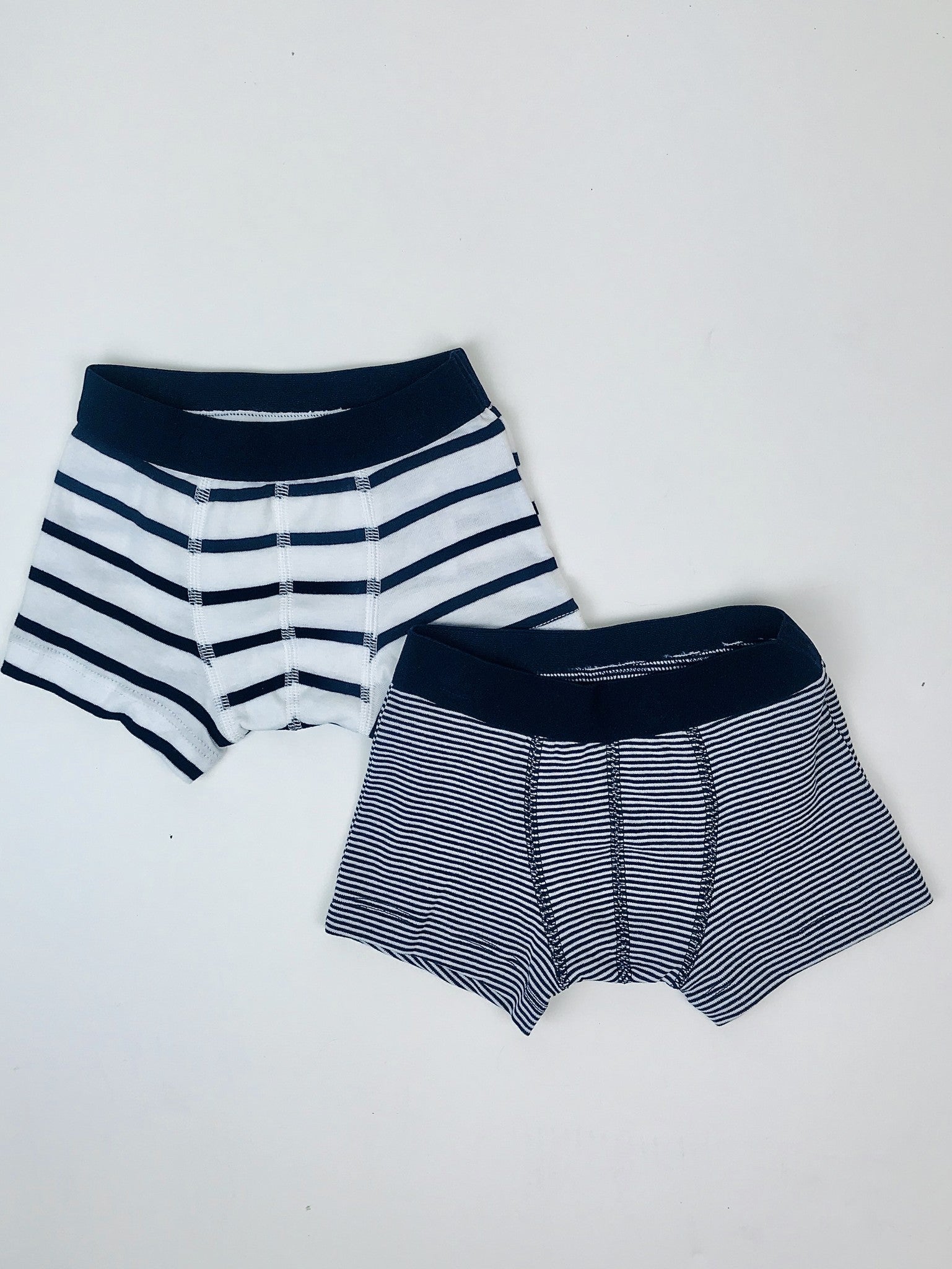 Boxers Knit Navy Stripe 2-Pack